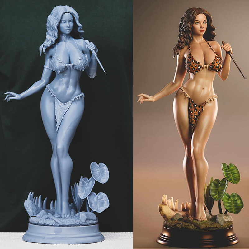 3D Printing Abs - 3 estilos personagem Origi 6083 Cavewoman