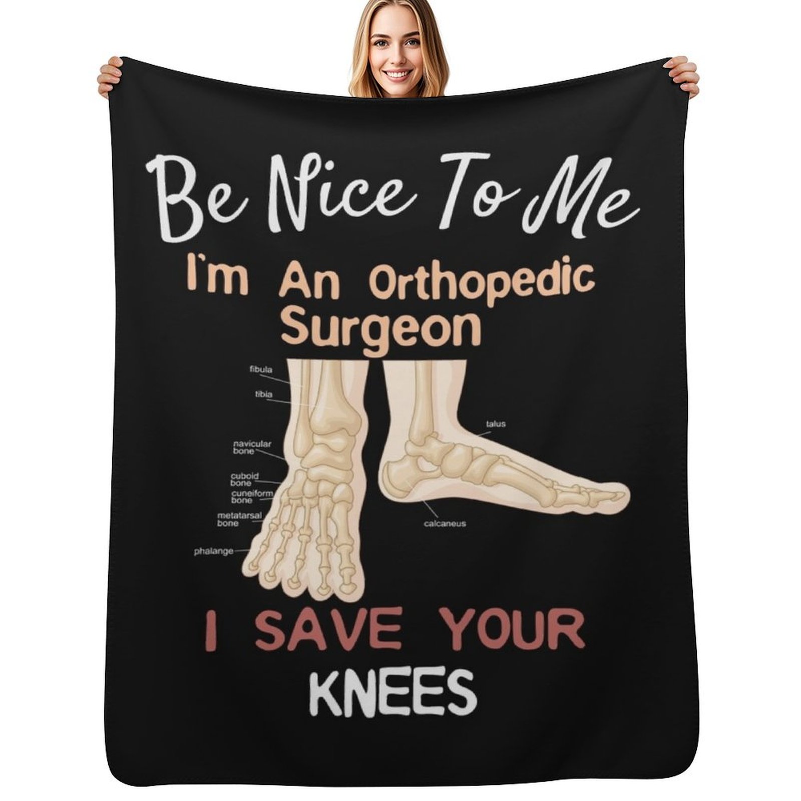 3D Printing Orthopedics - Cobertor com design engraçado de cirurgião
