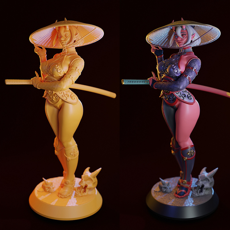 3D Printing Abs - 2 estilos de personagem de jogo