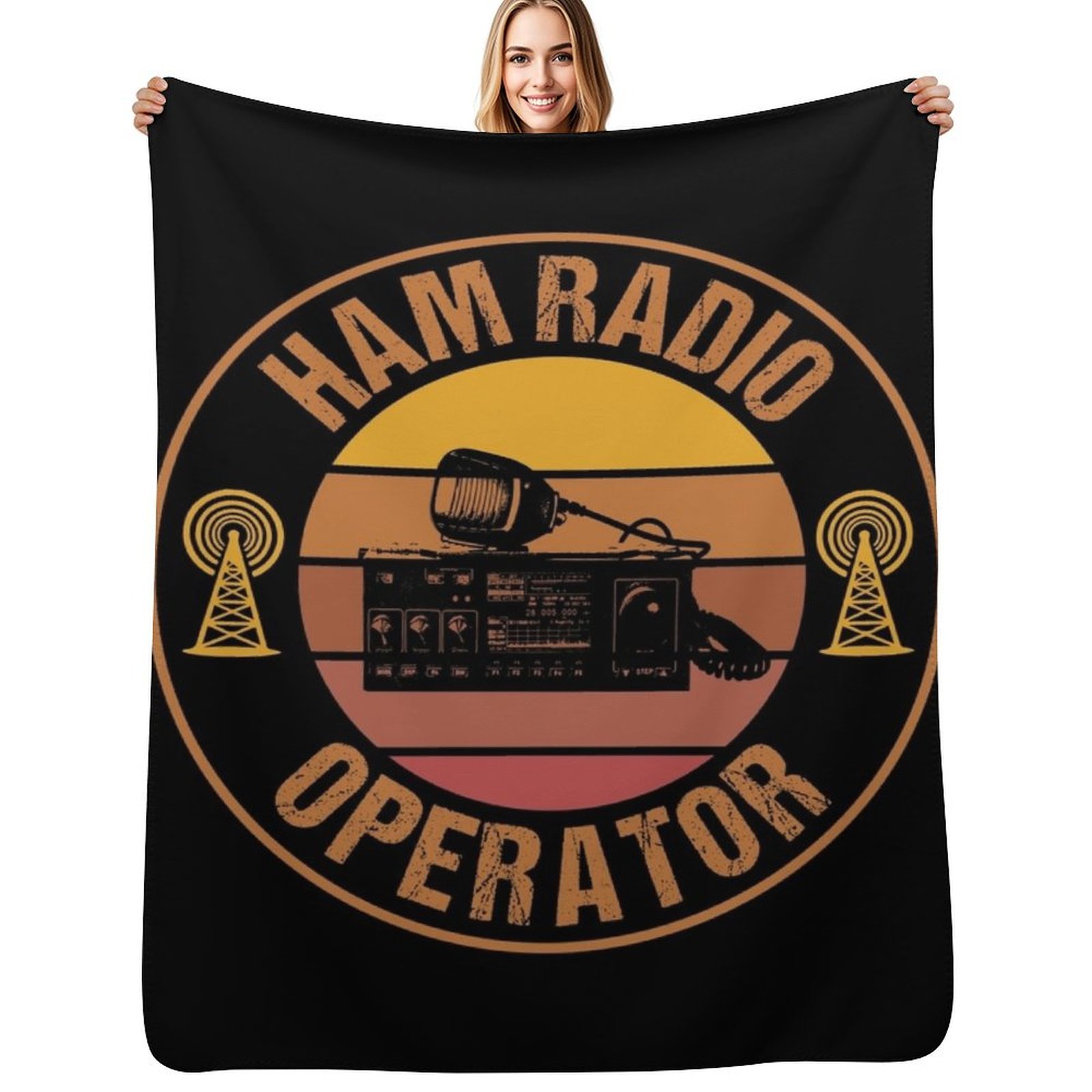 3D Printing Operator - Cobertor vintage para operador de rádio
