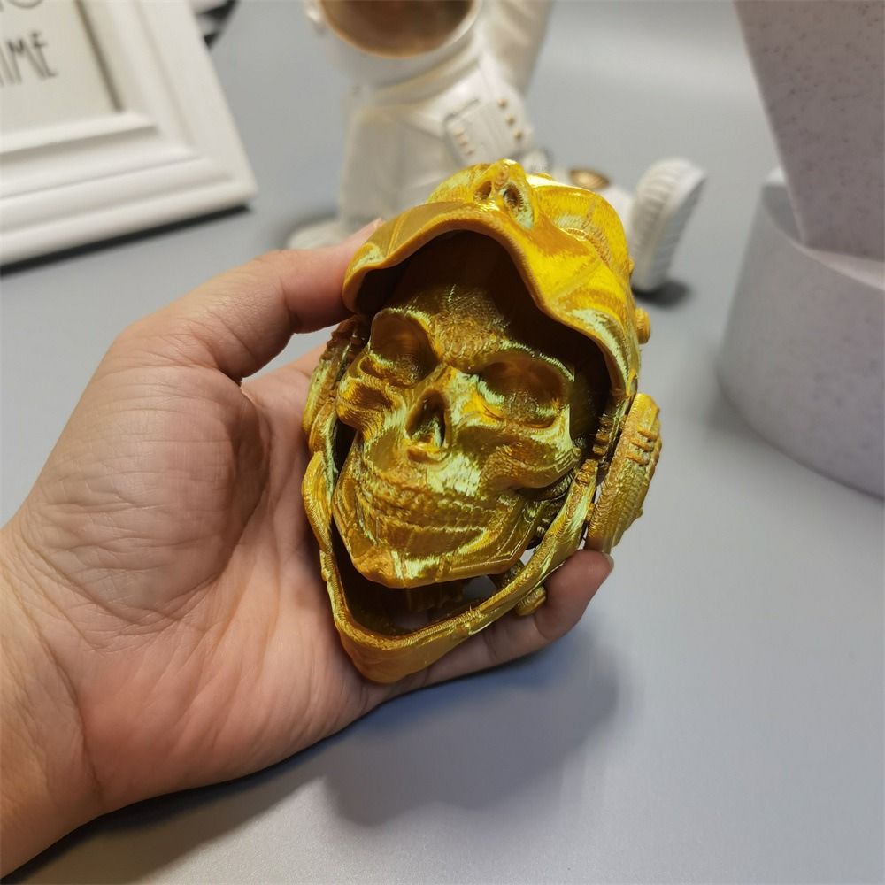 3D Printing Mask - Modelo de Máscara de Caveira Colorida