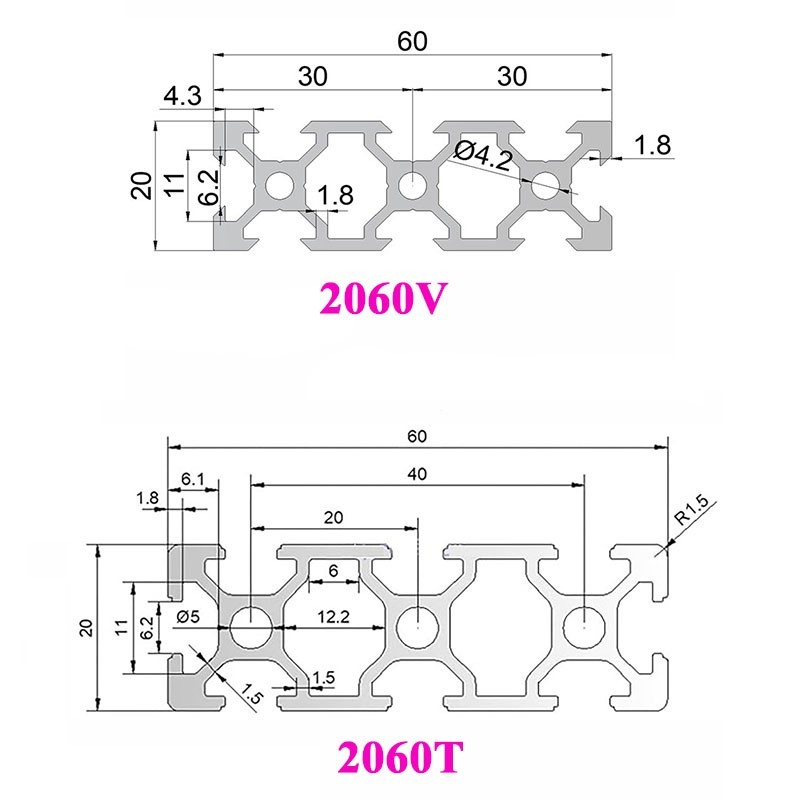 1 peça perfil de alumínio pret - V Slot Aluminum Extrusion avaliação e preço