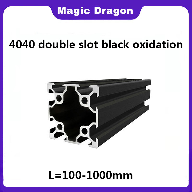 1 peça preto 4040 slot duplo v - V Slot Aluminum Extrusion avaliação e preço