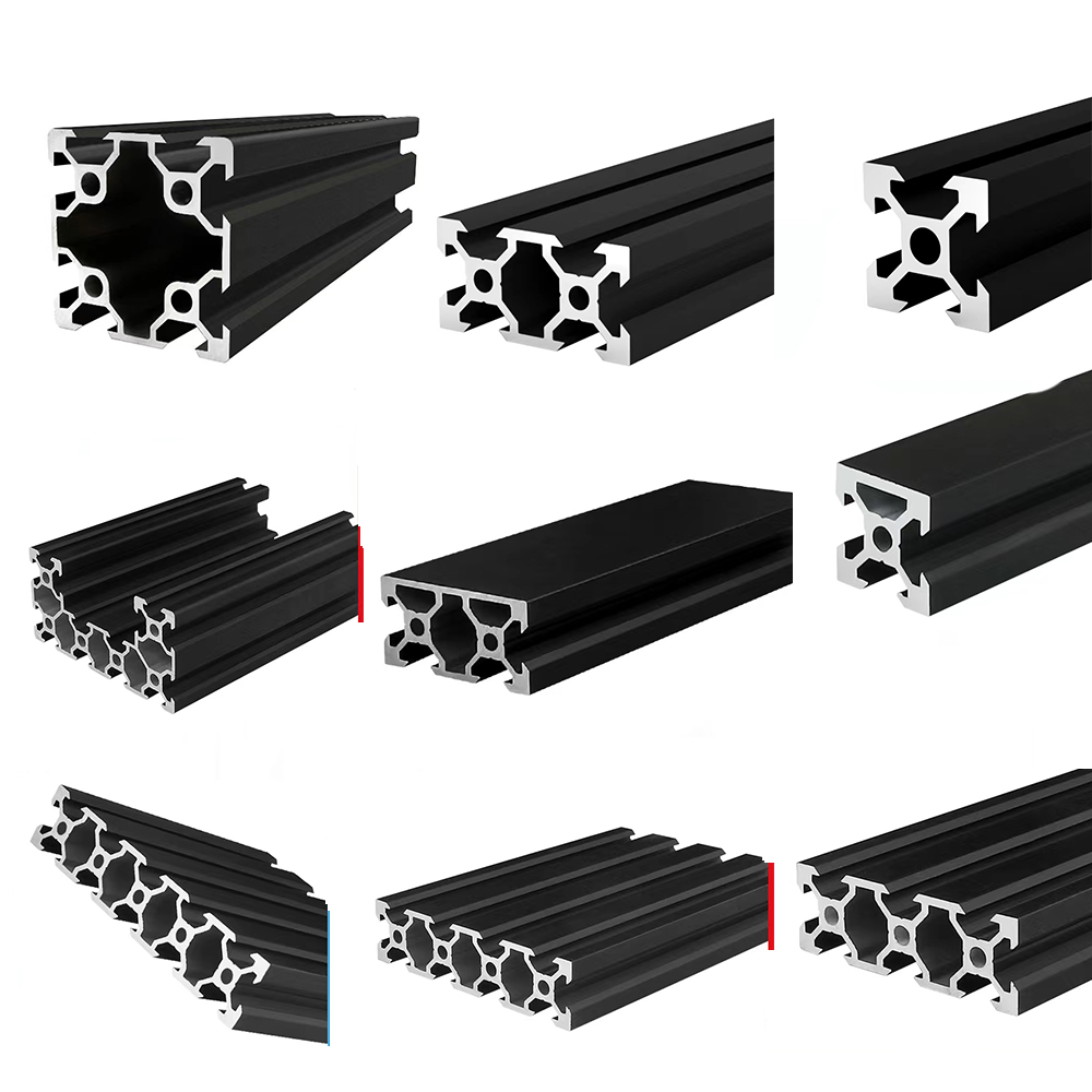 1 peça preto 4040 slot duplo v - V Slot Aluminum Extrusion avaliação e preço