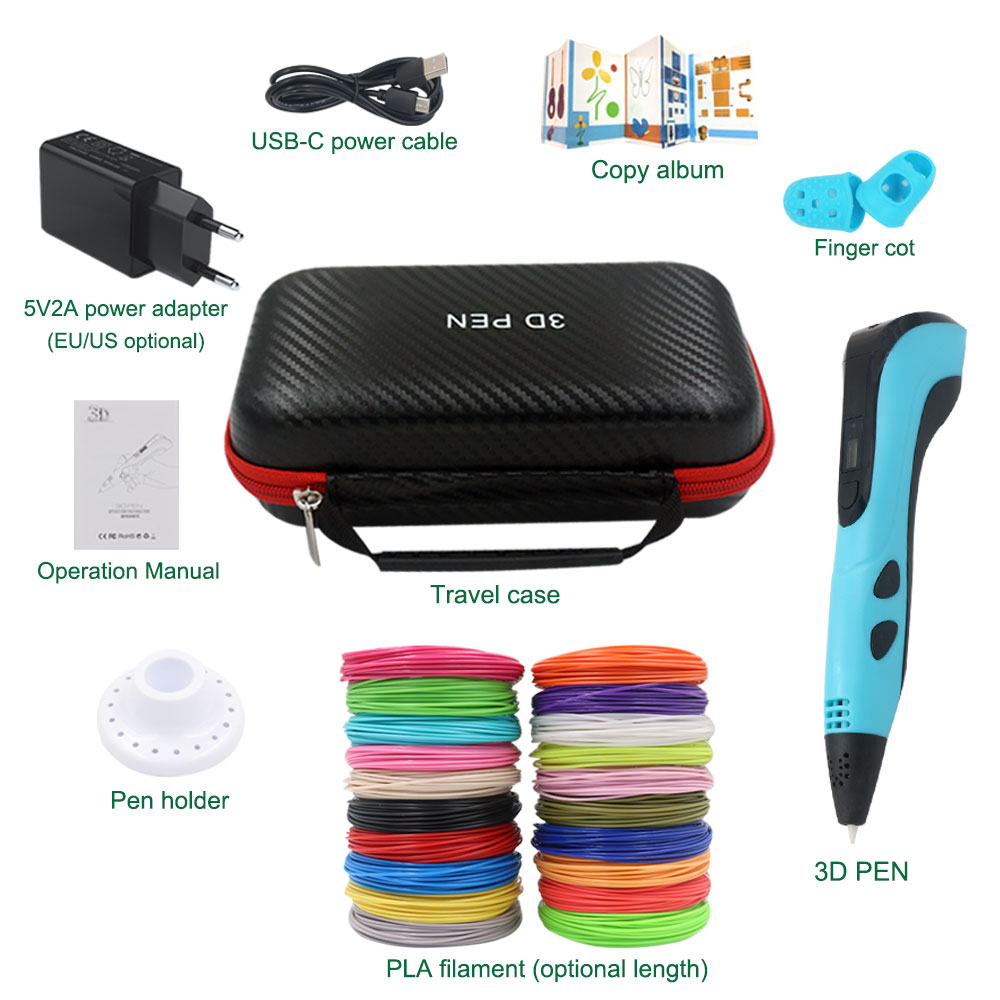 Alta qualidade nova caneta 3d  - 3D Printing Pen For Kids avaliação e preço