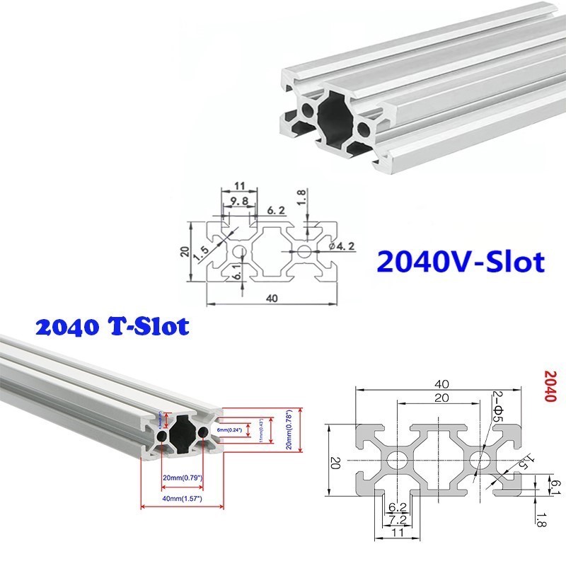 1 Peça Perfil de Alumínio Extr - V Slot Aluminum Extrusion avaliação e preço