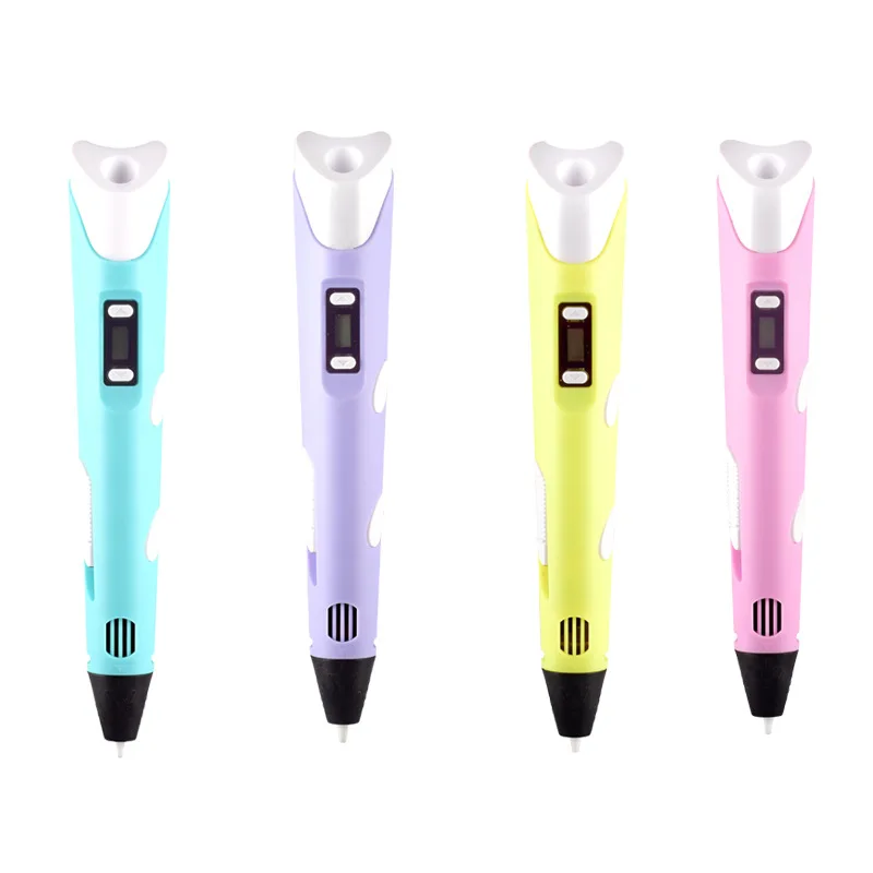Caneta 3D DIY com Tela LCD, Co - 3D Printing Pen For Kids avaliação e preço