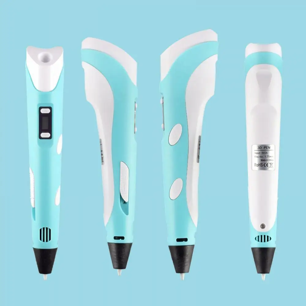 Caneta 3D DIY com Tela LCD, Co - 3D Printing Pen For Kids avaliação e preço