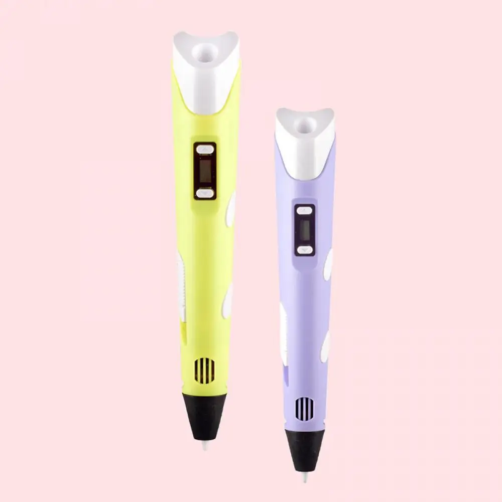 Caneta 3D DIY com Tela LCD, Co - 3D Printing Pen For Kids avaliação e preço