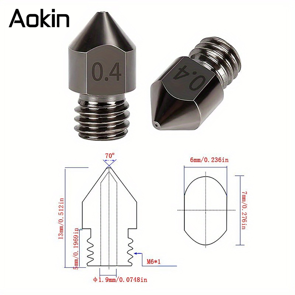 1/5/10 peças bocal mk8 atualiz - 3D Printing Ender avaliação e preço