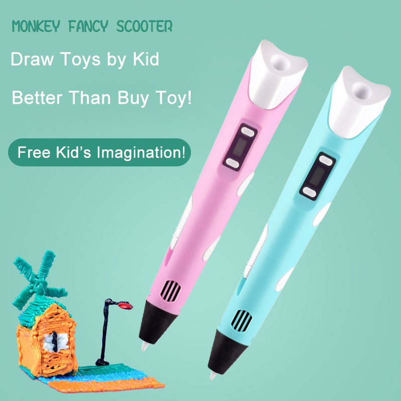 Caneta eletrônica de impressão - 3D Printing Pen For Kids avaliação e preço
