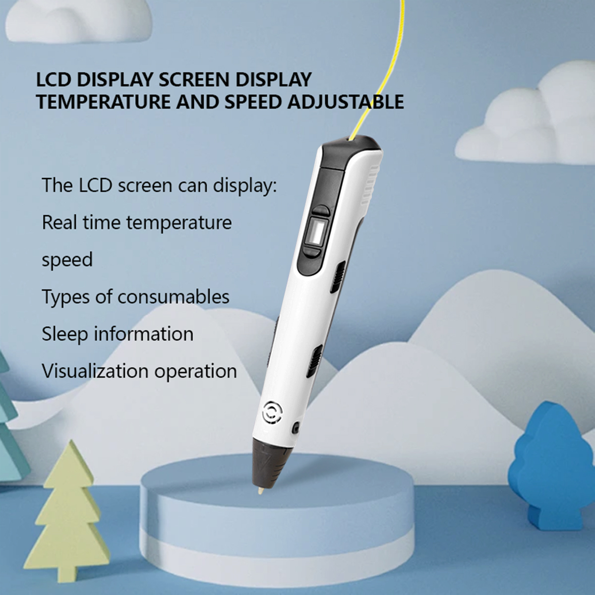 Caneta de impressão 3d atualiz - 3D Printing Pen For Kids avaliação e preço