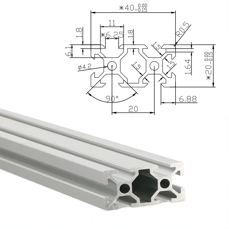 Perfis de extrusão de alumínio - V Slot Aluminum Extrusion avaliação e preço
