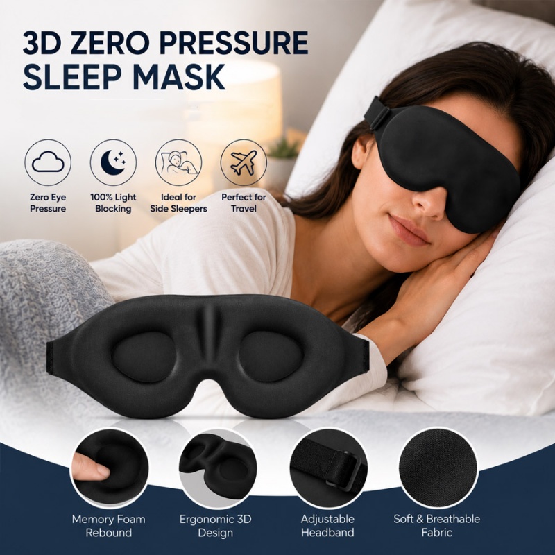 Máscara de olhos 3D para dormi - 3D Printing Mask avaliação e preço