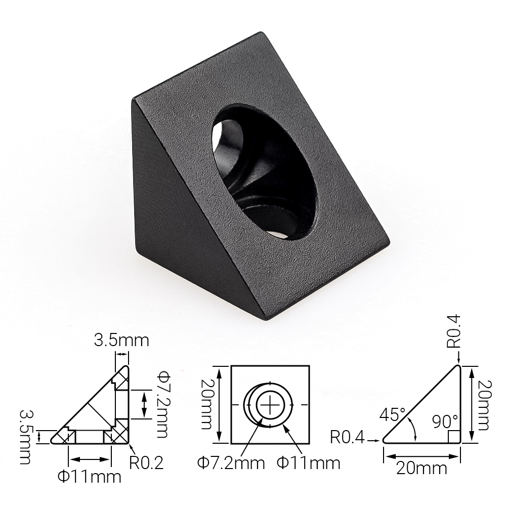 Conector de Canto em V para Pe - V Slot Aluminum Extrusion avaliação e preço